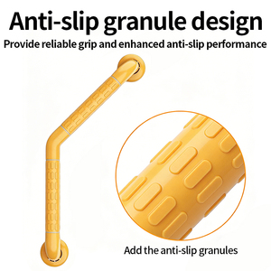 Barre d'appui murale Hewei HC-026A pour toilettes de personnes âgées, 135 cm, 300*300, antidérapante, antirouille, sans obstacle - Product Image 4