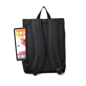 Cross-border European-style roll-top backpack, casual short-trip roll-top <b>bag</b>, multi-functional magnetic-lock backpack with a - Product Image 3