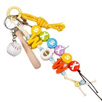 Perles en acrylique colorées à grand trou, matériaux de bricolage pour la fabrication de sangles de téléphone, pendentifs de sac, porte-clés