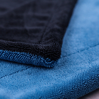 Microfibre sans bord 1200 1400 gsm lavage de voiture microfibre détaillant auto chiffons en microfibre nettoyage boucle torsadée séchage serviettes