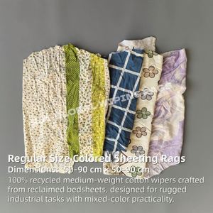 Trapos de Limpieza Industriales de Algodón, Trapos de Pintor, Trapos de Tela de Rizo de Colores Mezclados - Product Image 2