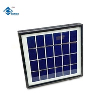 Panneau solaire rigide en verre laminé 6V, mini panneaux solaires, chargeur d'énergie ZW-2W-6V-3, panneau solaire en verre laminé de sécurité 2W