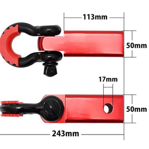 Récepteur de manille de 240MM pour 18000 Lbs remorquage nouvel acier et aluminium usagé 4X4 <span class=keywords><strong>crochet</strong></span> de remorquage manilles d'<span class=keywords><strong>attelage</strong></span> pièces de remorque - Product Image 2