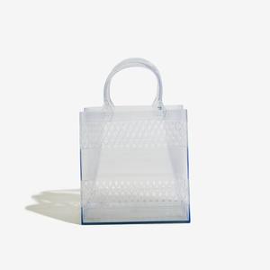 กระเป๋าช้อปปิ้งพลาสติกพีวีซีสำหรับผู้หญิง2024แฟชั่นฤดูร้อนความจุขนาดใหญ่ - Product Image 4