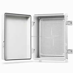 QILIPSU 370x270x150mm Boîte de jonction électrique étanche IP67 avec couvercle, <span class=keywords><strong>armoire</strong></span> IoT sur rail Din <span class=keywords><strong>pour</strong></span> appareils réseau extérieurs - Product Image 1