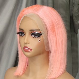 Parrucca da 10 pollici di colore grigio a Bob <span class=keywords><strong>capelli</strong></span> umani 13x4 parrucche anteriori in pizzo per donne vietnamesi <span class=keywords><strong>capelli</strong></span> grezzi a doppio taglio con osso dritto - Product Image 4