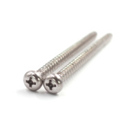 Sekrup Silang Baja Tahan Karat SS304/SS316 DIN 7981 Pengikat Inch Metrik M3 Kuningan Hitam Oksida # 2-28 # Sekrup Self Tapping 4-24