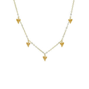 Joyería de moda al por mayor, joyería Vermeil de Oro, Plata de Ley 925, colgante de Diente de Tiburón, collar para mujer - Product Image 1