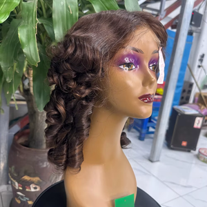 High-Quality Vietnamese <b>Human</b> <b>Hair</b> Lace <b>Wig</b>, 100% Real <b>Hair</b>, Bone Straight/Body Wave, Transparent 13×4 & 4×4 - Product Image 1