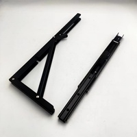 Étagères pliantes de table de travail de support triangulaire en métal de support réglable d'acier inoxydable résistant