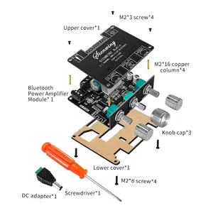 2.1 canaux BT carte amplificateur de puissance Audio DC9-24V YS-E100L 50WX2 + 100W AMP Subwoofer Audio Module amplificateur stéréo