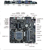 Placa Base H110 DDR3 para Computadora de Escritorio, LGA 1151, MINI ITX, Placa Principal para PC AIO, Compatible con CPU Intel de 6.ª/7.ª/8.ª/9.ª Generación