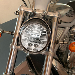 Hot bán Xe Máy Nhôm DRL Đen Dot Được Phê Duyệt 12 V led Đèn Pha Đối Với V Rod VROD VRSCA VRSC Đèn Pha - Product Image 6