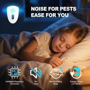 Répulsif à ultrasons à 3 modes de commutation, répulsif pour souris d'intérieur contre les araignées, les insectes, les fourmis, les rats, les souris, dissuasif contre les rongeurs - Product Image 6