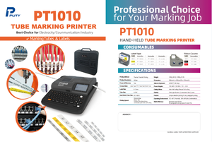 เครื่องพิมพ์ฉลากแบบหดด้วยความร้อนสำหรับท่อพีวีซีและสายเคเบิล พร้อมริบบิ้นสำหรับเครื่องพิมพ์แบบถ่ายโอนความร้อน - Product Image 3