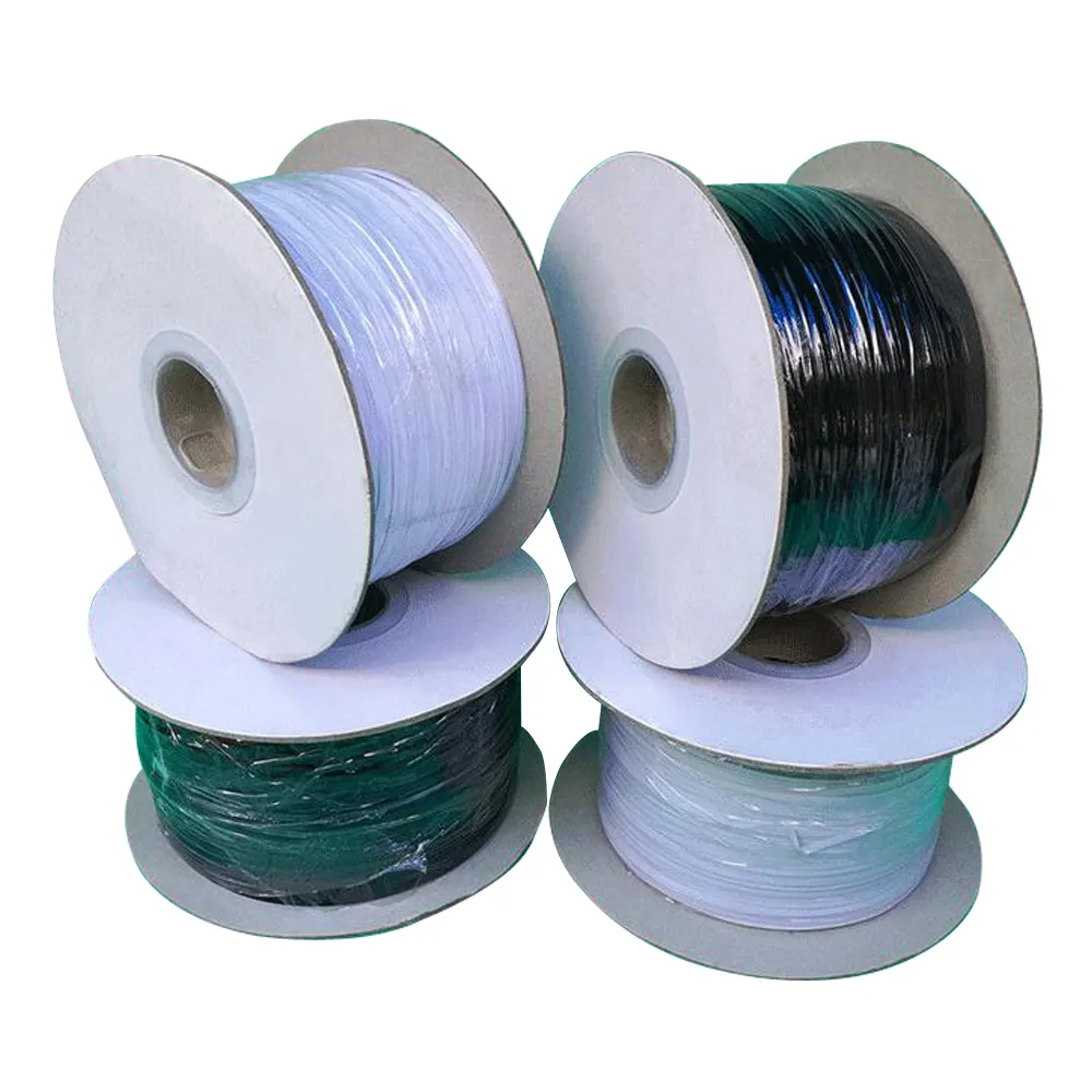 Colore nero/bianco PVC PE Twist Tie Wire per filo avvolgimento cravatta macchina reggiatrice nastro di Nylon fascette di bloccaggio nastro di rilegatura