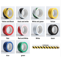 Haute Performance PVC sol étanche signalisation de sécurité auto-adhésif étape marquage avertissement de danger route bande thermofusible Type adhésif