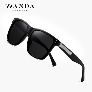 Danda Sunglasses S31131 Black Acetate <b>Frame</b> Polarized UV400 Unisex Outdoor Use - Product Image 1