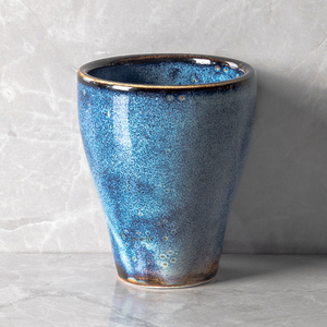 Juego de vajilla de cerámica con logotipo personalizado, conjunto de vajilla informal de té de porcelana reactiva azul de alta calidad para la tarde, restaurantes, <span class=keywords><strong>Bistro</strong></span>, Vintage - Product Image 2