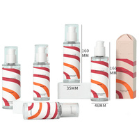 Soins de la peau Couleur givrée Huile essentielle pet Cosmétique Spray Lotion Émulsion Toner Pompe Bouteille Emballage Facial Essence Liquide Bouteille