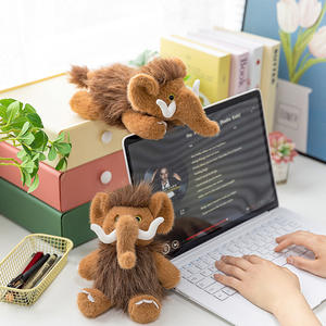 Peluche Mamouth Réaliste, Jouet en Peluche Doux, Décoration de Bureau, Cadeau d'Anniversaire Adorable pour Enfants, en Coton PP - Product Image 4