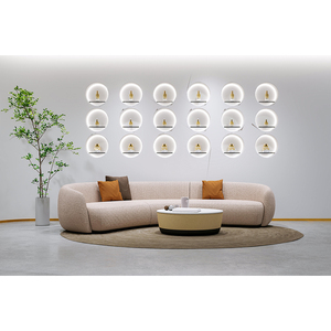Custom Velvet Furniture Cashmere Modern Lounge <b>Suite</b> Modular Set Cashew Couch Cashew - Product Image 6