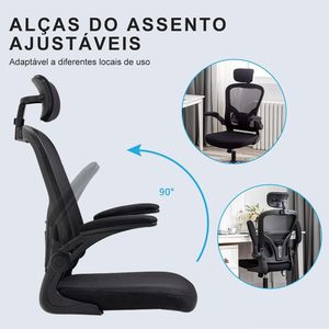 Silla de oficina moderna y cómoda, sillas de malla para personal de Pc Verde Boss baratas con reposabrazos abatibles, soporte lumbar ajustable y reposacabezas - Product Image 5