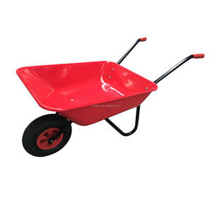 WB5208-carretilla de alta resistencia con carga, 80kg, 60L, 3,50-6 pulgadas, neumático, construcción de jardín - Product Image 4