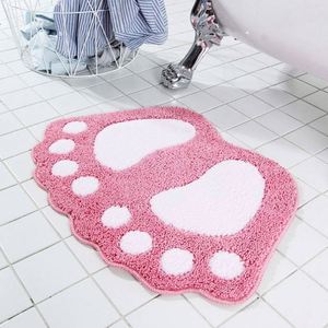 Alfombra de Baño Personalizada con Diseño de Pies Grandes, Modelo 823 I-0681 de USA Mairun, Tejida a Mano, de Microfibra Absorbente, Antideslizante, con Base de Poliéster - Product Image 3