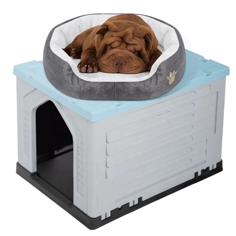 2022 newest indoor outdoor washable waterproof plastic cat cage cat home dog cage for puppy dogs