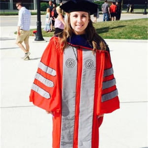 Ensemble de graduation de luxe pour doctorat de l'Ohio State University : toge, étole et casquette de doctorat à 8 pans - Vente en gros - Product Image 2