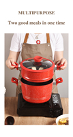 Cuisine essentielle: cuiseur à couscous en aluminium antiadhésif avec une distribution uniforme de la chaleur