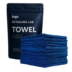 Serviette de detailing OEM sans bords 40x40cm 245-420GSM en microfibre premium pour l'entretien automobile, mélange 70/30 & 80/20, serviette de séchage pour voiture - Product Image 3