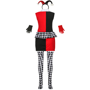 <span class=keywords><strong>Disfraz</strong></span> Sexy <span class=keywords><strong>de</strong></span> <span class=keywords><strong>Halloween</strong></span> <span class=keywords><strong>para</strong></span> <span class=keywords><strong>Mujer</strong></span>, <span class=keywords><strong>Disfraz</strong></span> <span class=keywords><strong>de</strong></span> <span class=keywords><strong>Payaso</strong></span> Rojo y Negro <span class=keywords><strong>para</strong></span> Chica Joven - Product Image 2