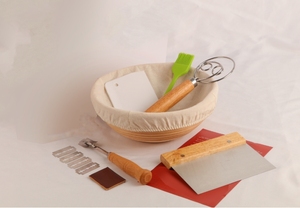 Cestas de fermentación de pan con forros, redondas de 9 pulgadas y ovaladas de 10 pulgadas, kit de iniciación para masa madre, herramientas para hacer pan, cestas de fermentación de ratán natural - Product Image 6