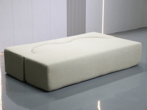 โซฟาผ้าเชนิลล์อเนกประสงค์แบบแยกส่วน, โซฟาเบด 2-in-1 ดีไซน์ทันสมัยปรับได้พร้อมไส้ฟองน้ำ - Product Image 5