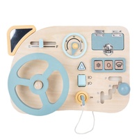 Tablero de Actividades Montessori de Madera, Juguete Educativo Sensorial Esencial para el Desarrollo de la Inteligencia de Niños Pequeños