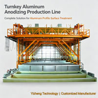 Usine complète d'anodisation de l'aluminium pour les profilés architecturaux et industriels