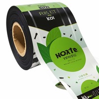 Rouleau de film d'emballage de Popsicle de crème glacée imprimé personnalisé rouleau de sac en plastique laminé de feuille d'aluminium