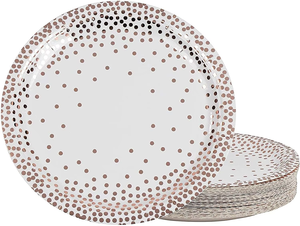 <span class=keywords><strong>Assiette</strong></span> en papier <span class=keywords><strong>jetable</strong></span> de style américain de couleur violette pour les fêtes - Product Image 4