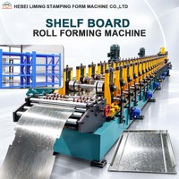 Machine de formage à rouleaux Liming pour panneaux de rayonnages métalliques et production d'étagères d'entrepôt