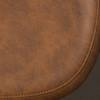 JOHOOFURNITURE Tabouret de bar ergonomique réglable en similicuir marron vieilli, vente en gros