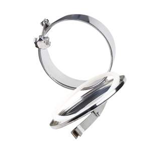 SS304 SS316 플랜지 스테인레스 스틸 위생 맨홀 커버 탱크 상태 우유 용 라운드 맨홀 커버 - Product Image 4