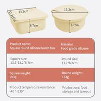 Boîte à lunch en silicone de qualité supérieure pour enfants et adolescents, étanche, hermétique, pliable, écologique, 550 ml/700 ml, compatible micro-ondes et lave-vaisselle