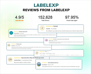 Mỹ phẩm chai Sticker cuộn trong suốt dập nóng lá vàng Logo Sticker in ấn nhãn - Product Image 6