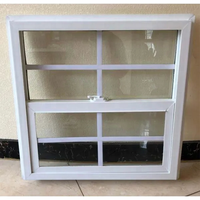 Fenêtre coulissante à double vitrage en PVC pour sous-sol à profil Upvc moderne horizontal de style américain