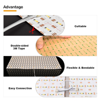 Feuille LED flexible découpable sur mesure par le fabricant, ultra-mince, rétroéclairage flexible, panneau onyx, feuille lumineuse LED pour plan de travail en pierre