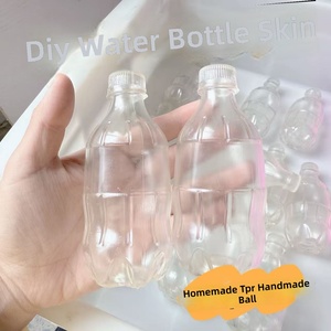 Nouvelle bouteille d'eau minérale en plastique TPR mignonne, vide, pour DIY, jouet anti-stress à presser en forme de ballon - Product Image 2