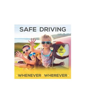Impermeable y resistente <span class=keywords><strong>a</strong></span> los rayos UV One Way Vision Baby on Board Sticker para uso en exteriores - Product Image 6