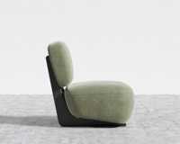 Venta al por mayor de hotel moderno minimalista sin brazos Silla de salón de terciopelo de tela de una sola persona sofá sillas
